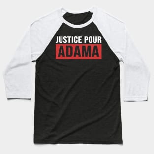 Justice Pour ADAMA Baseball T-Shirt